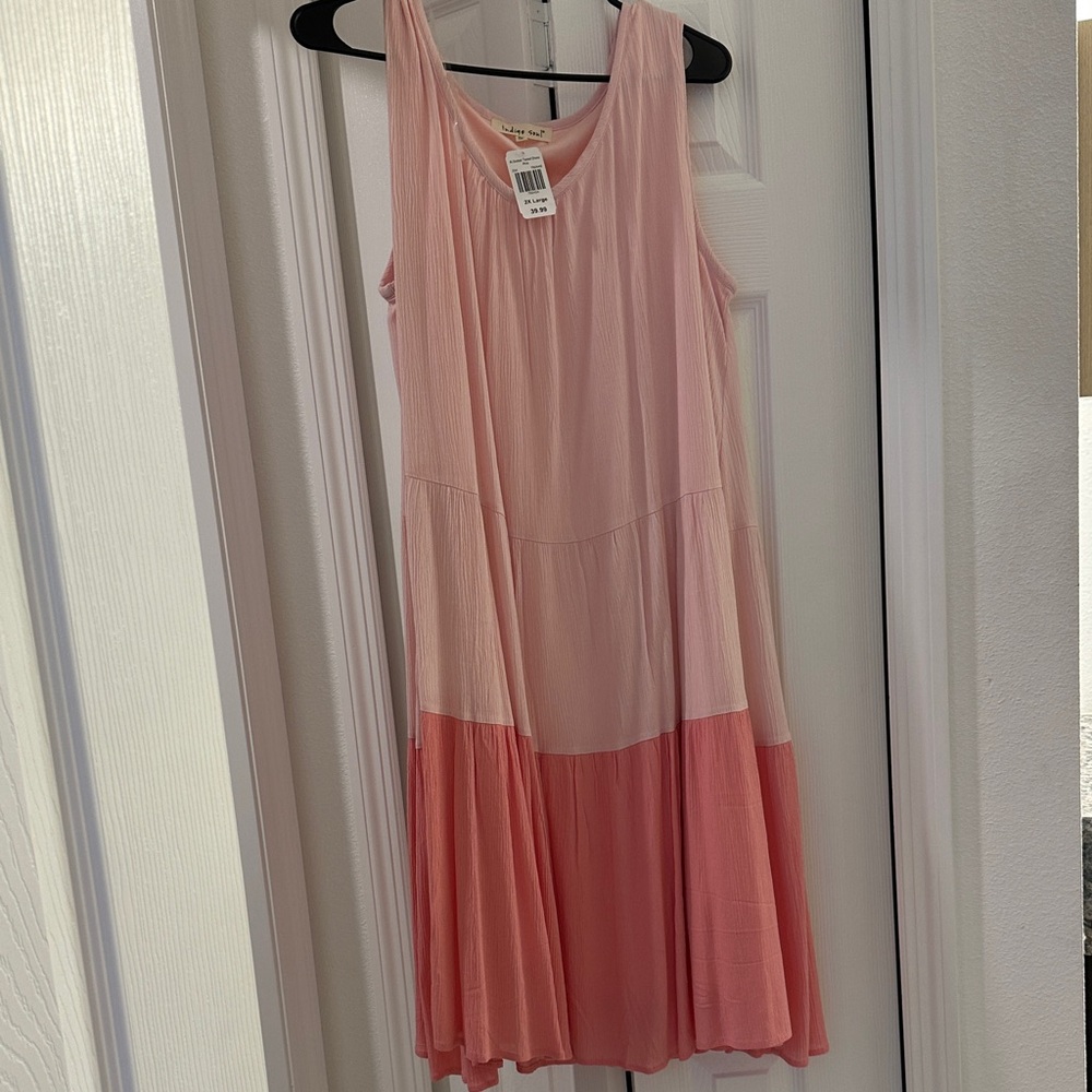 Indigo Soul Two-Tone Pink Dress